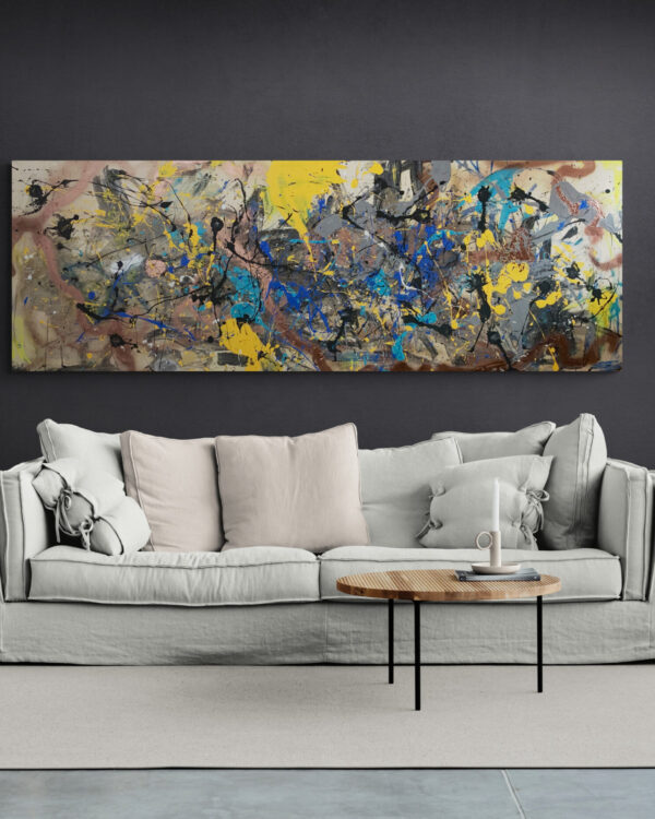 Abstrakcja na płótnie 200x70 No 0222